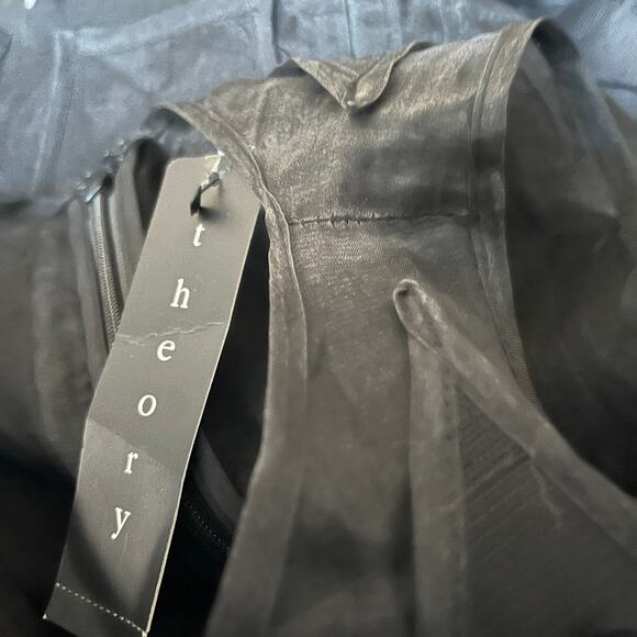 New with Tags 2K Theory Metallic Dot Silk Black Damia Ruffle Evening Dress Sz 2 - Picture 5 of 12